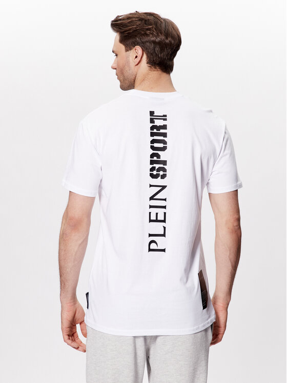 Plein Sport Plein Sport T-Shirt SACC MTK6027 SJY001N Biały Regular Fit