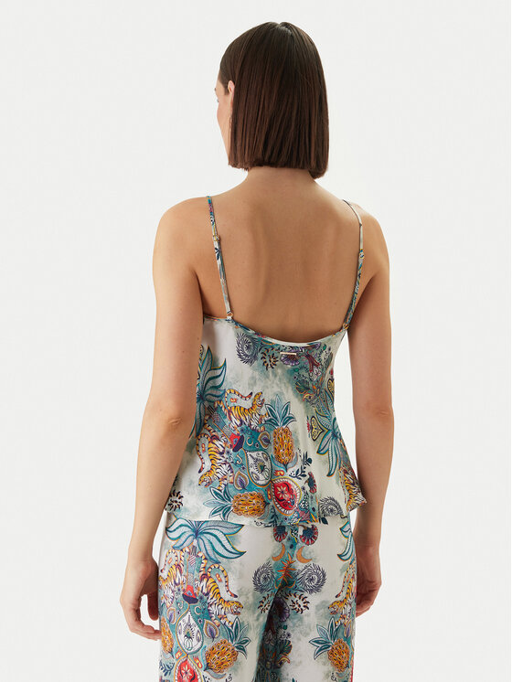 Just Cavalli Just Cavalli Bluse 80PAM201 NS837 Himmelblau Relaxed Fit