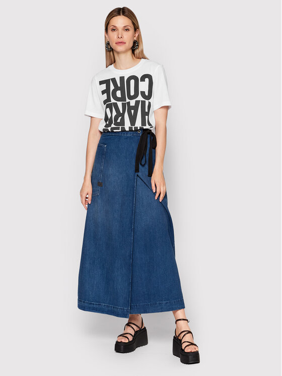 G-Star Raw G-Star Raw Marškinėliai Lyon D21661-4107-110 Balta Regular Fit