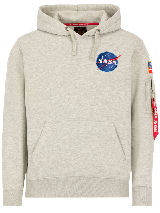 Alpha Industries Bluza Space Shuttle 178317 Szary Regular Fit