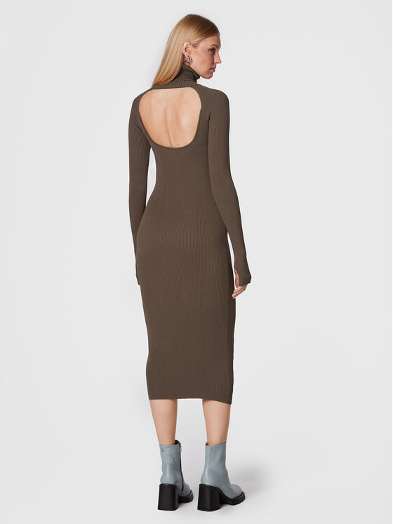 Herskind Herskind Kootud kleit Mila 4523887 Pruun Regular Fit