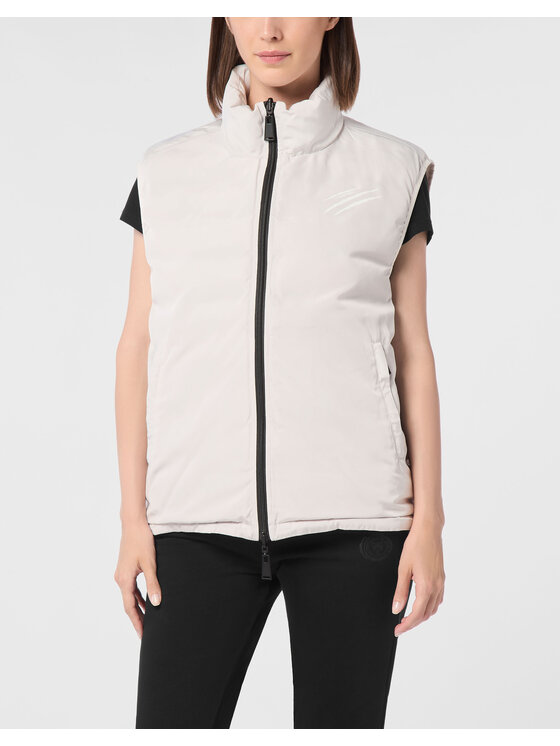 Plein Sport Plein Sport Bezrękawnik 23969 Biały Regular Fit