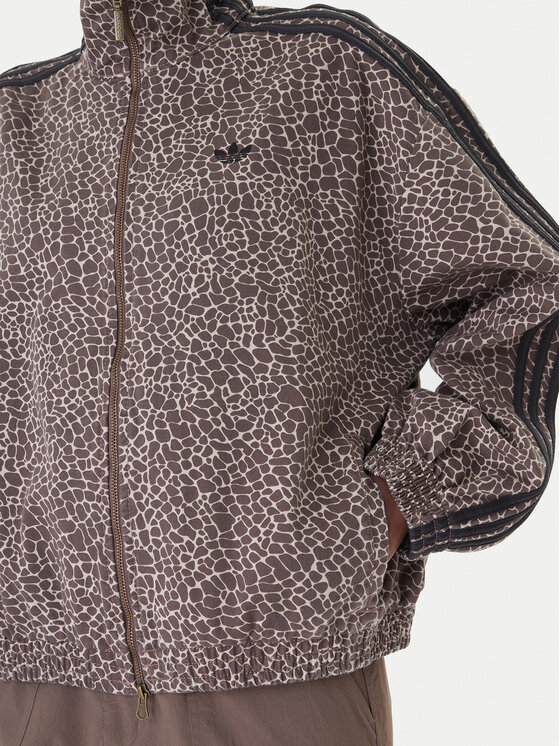 adidas adidas Jeansová bunda Firebird Aop KD2815 Hnědá Oversize
