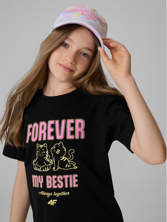 4F 4F T-Shirt 4FJRAW26TTSHF4240-20S Czarny Regular Fit