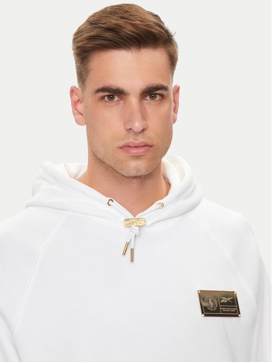 Reebok Reebok Суитшърт VS 100205310 Бял Regular Fit