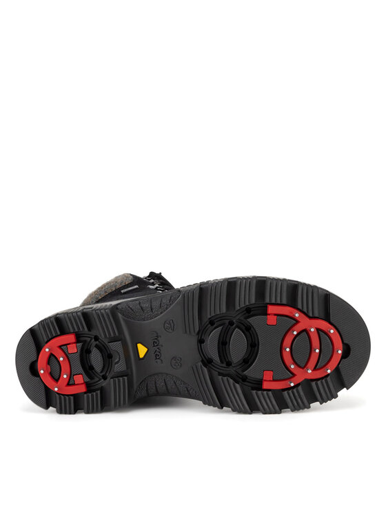 Rieker Rieker Schnürschuhe X8200-00 Schwarz