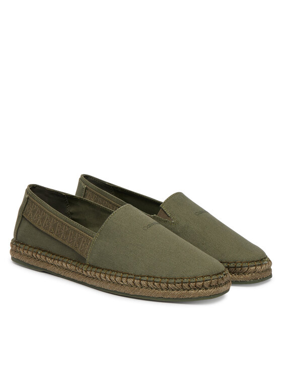 Calvin Klein Calvin Klein Espadryle Espadrille Webbing Cv HM0HM02075 Zielony