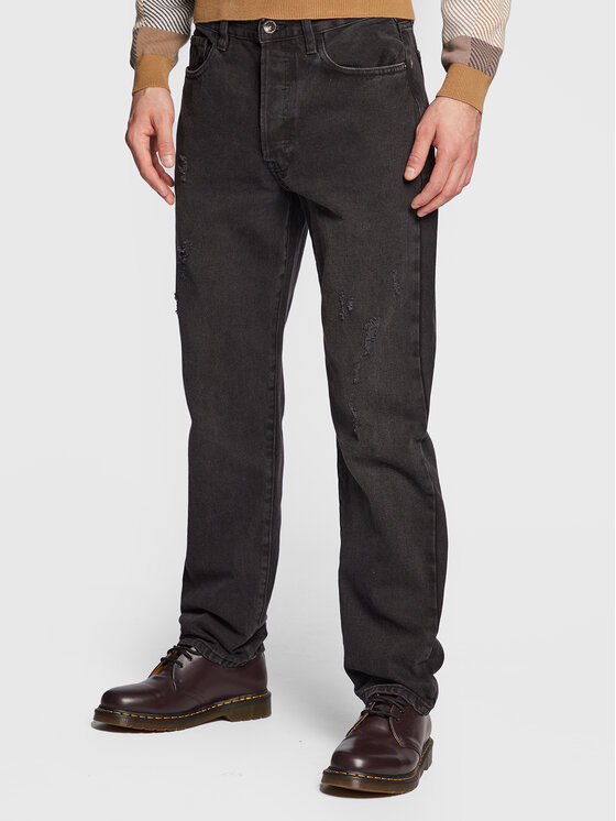 Redefined Rebel Jeans hlače Rome 217093 Črna Regular Fit