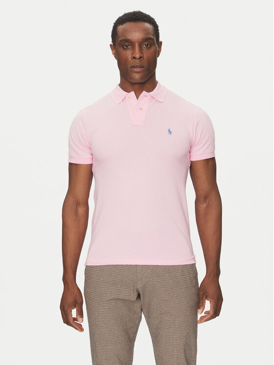 Polo Ralph Lauren Polo Core Replen 710795080 Rosa Slim Fit, taglia : M