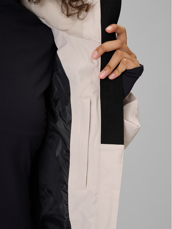 4F 4F Kurtka puchowa CITY JACKETS Szary jasny Slim Fit