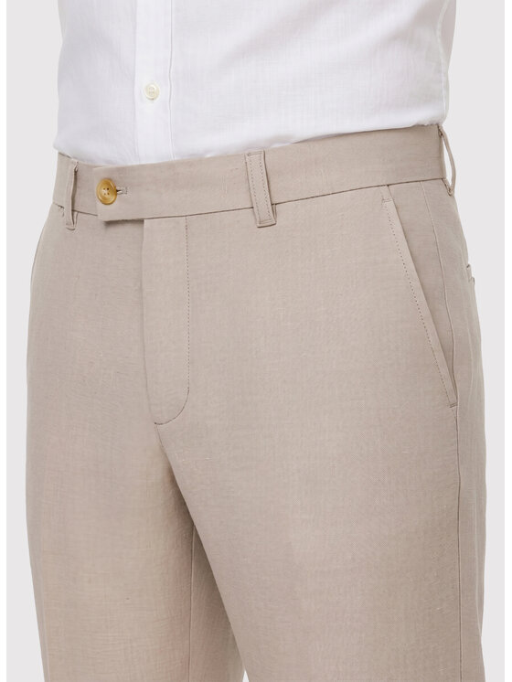 Pako Lorente Pako Lorente Chinosy P26WF-WX-004 Beżowy Slim Fit