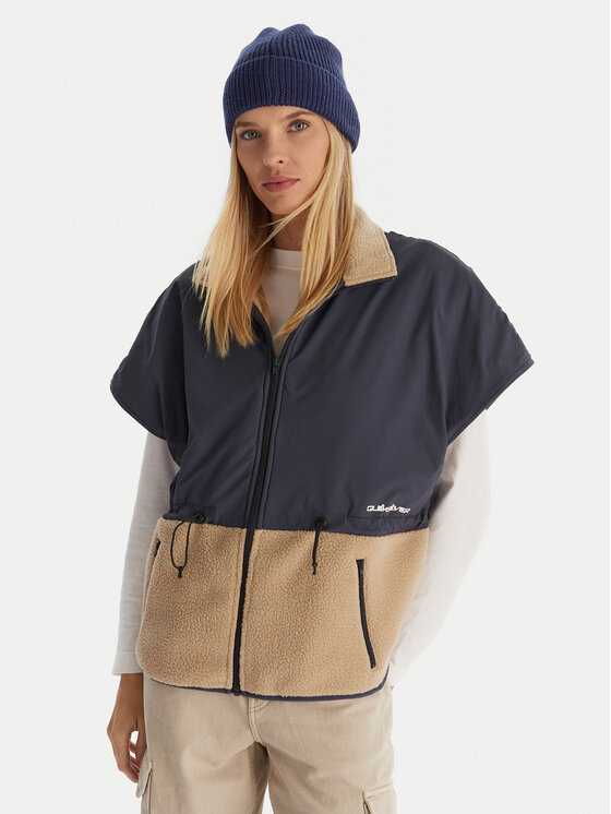 Quiksilver Quiksilver Sportovní vesta Tepoh Vest EQWPF03004 Tmavomodrá Regular Fit