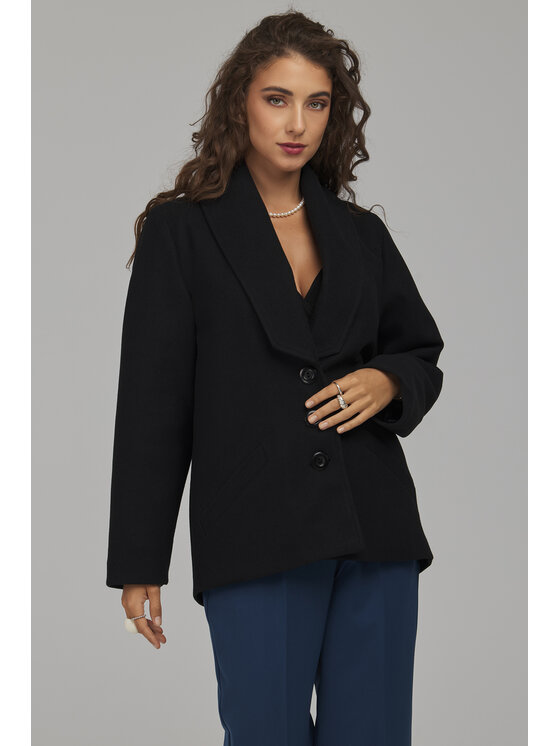 NIFE NIFE Kurtka przejściowa KU03R40C Czarny Regular Fit