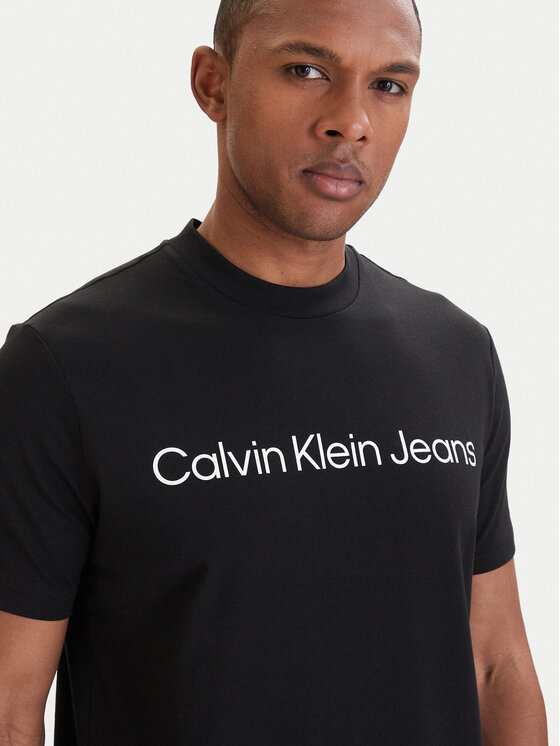 Calvin Klein Jeans Calvin Klein Jeans Póló LV04RAB810 Fekete Regular Fit