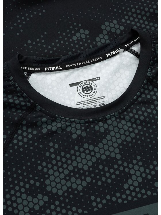 PITBULL PITBULL Koszulka techniczna HEX CAMO HILLTOP Zielony Regular Fit