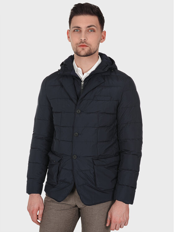 Evenemen Evenemen Kurtka przejściowa HERNO Granatowy Slim Fit