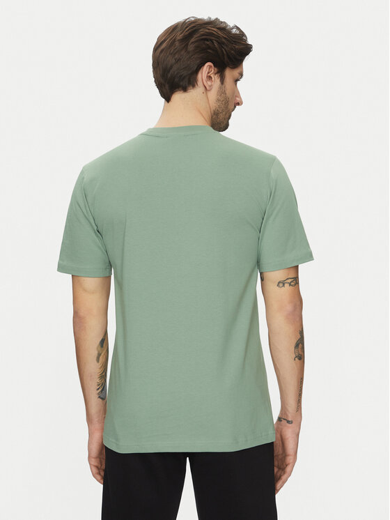 adidas adidas T-Shirt Trefoil Essentials JC9993 Zielony Regular Fit