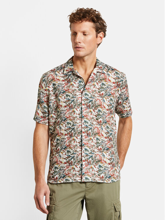 Bugatti Košeľa 9253 58904A Farebná Slim Fit