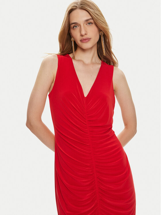 Joseph Ribkoff Joseph Ribkoff Kokteilinė suknelė 241205 Raudona Slim Fit