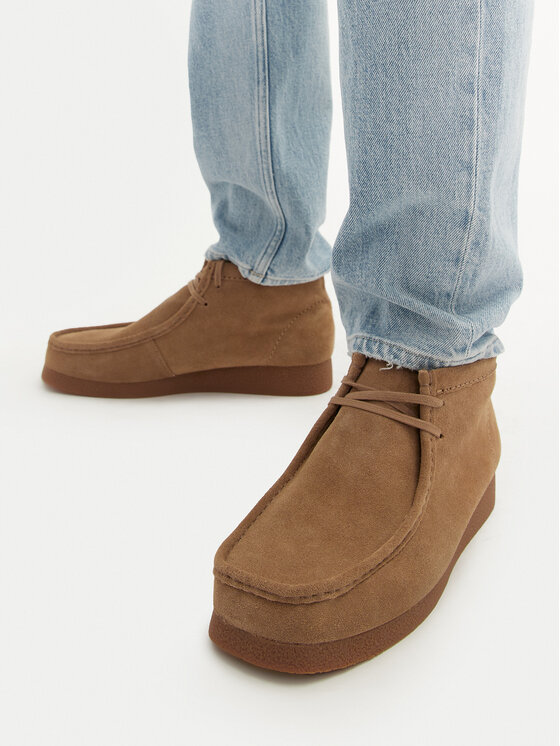 Clarks Clarks Gležnjarji Wallabee Evo Boot 26172824 Rjava