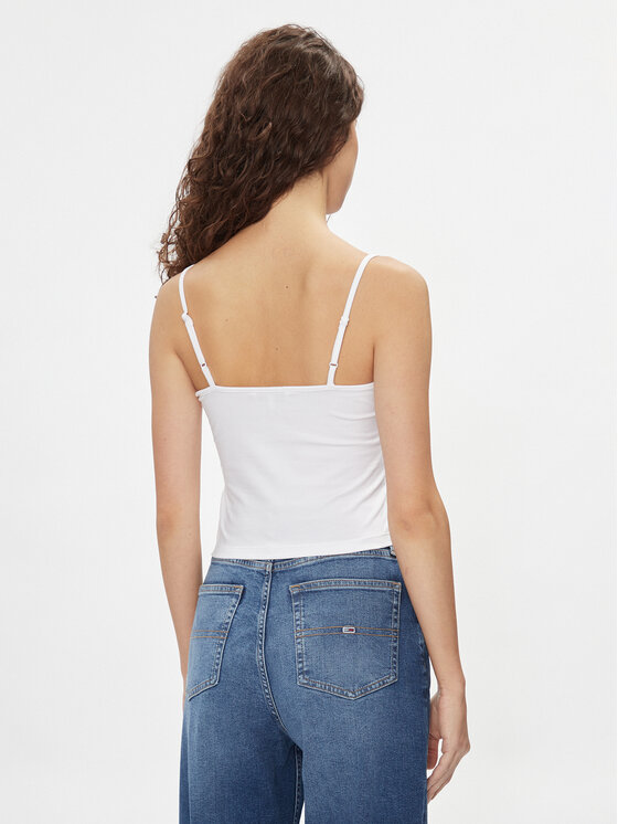 Tommy Jeans Tommy Jeans Set 2 topuri Essential DW0DW18148 Colorat Regular Fit