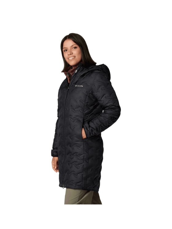 Columbia Columbia Kurtka przejściowa Delta Ridge II ong Down Jacket 208821301 Czarny Regular Fit