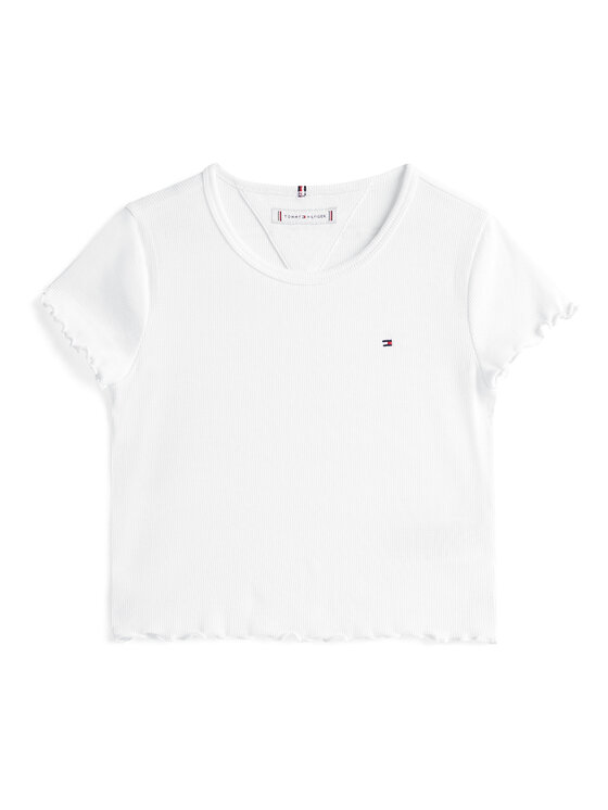 Tommy Hilfiger Tommy Hilfiger T-Shirt Essential KG0KG08590 Bílá Regular Fit