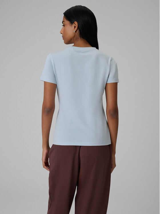 4F 4F T-Shirt SELF LOVE Niebieski jasny Slim Fit