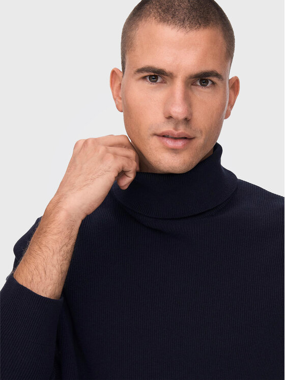 Only & Sons Only & Sons Rollkragenpullover Phil 22023202 Dunkelblau Regular Fit