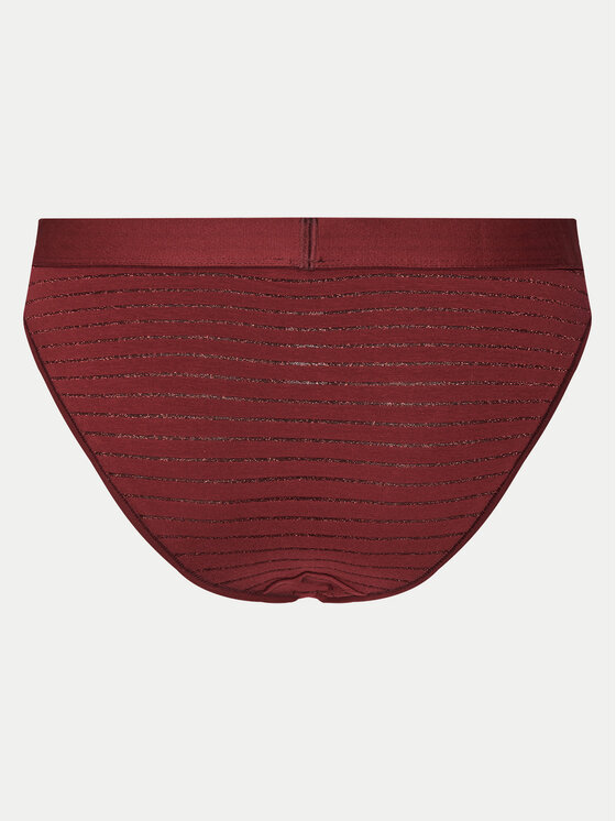 Tommy Hilfiger Tommy Hilfiger Klassischer Damenslip UW0UW05588 Dunkelrot Regular Fit