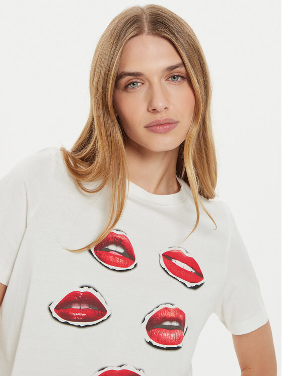 Vero Moda Vero Moda T-shirt Elena 10326789 Bijela Boxy Fit