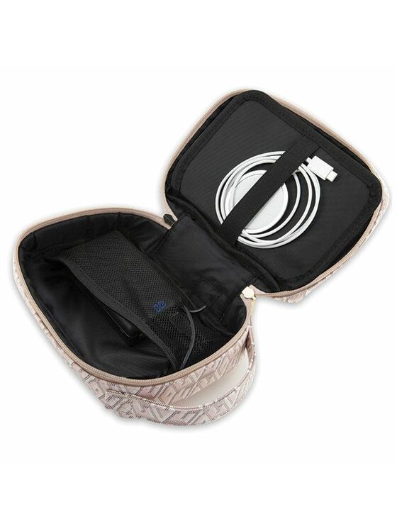 Guess Guess Etui na telefon GCube Stripe Różowy