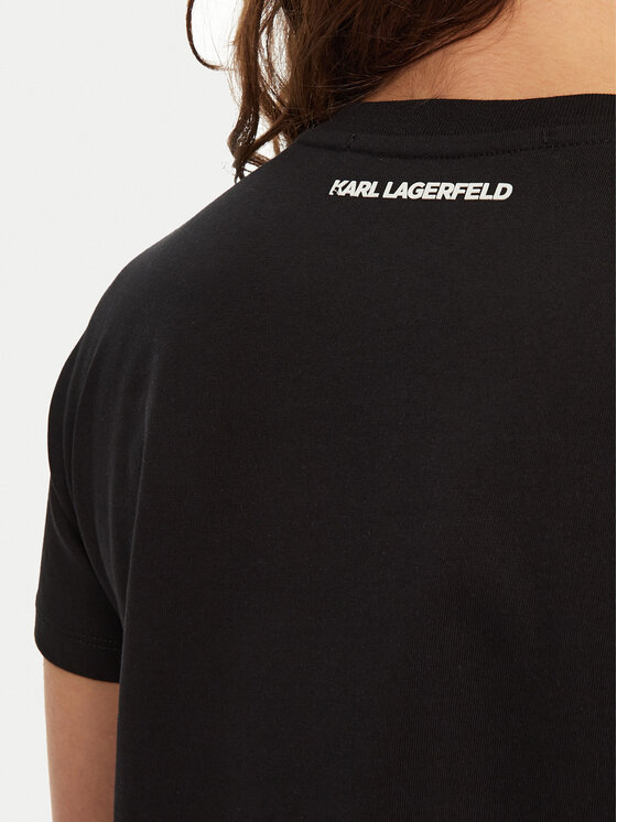 KARL LAGERFELD KARL LAGERFELD Tričko A1W17124 Čierna Regular Fit