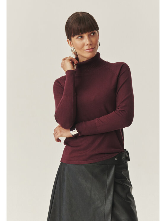 TATUUM Tatuum Sweter NEKOKI Czerwony Fitted Fit