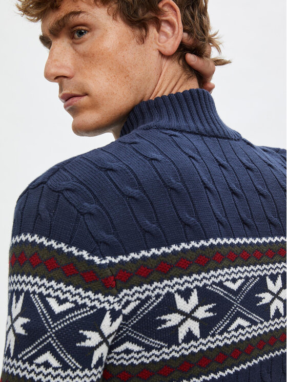 Selected Homme Selected Homme Rolák 16081554 Tmavomodrá Regular Fit
