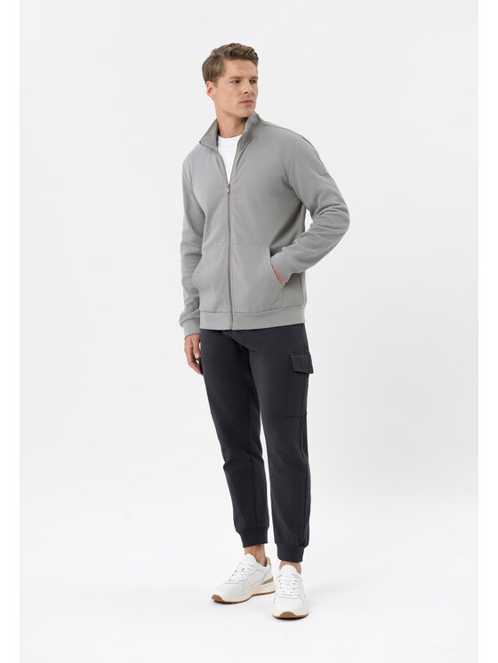 Volcano Volcano Bluza B-GULF Szary Regular Fit