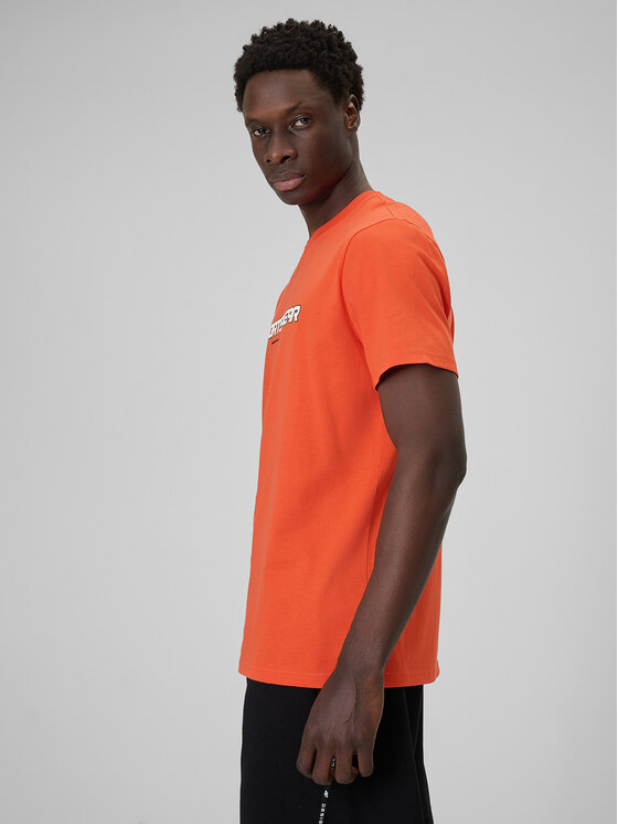 4F 4F T-Shirt BRAND CODE Pomarańczowy Regular Fit