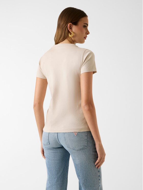 Guess Guess Тишърт 181234 Бежов Classic Fit