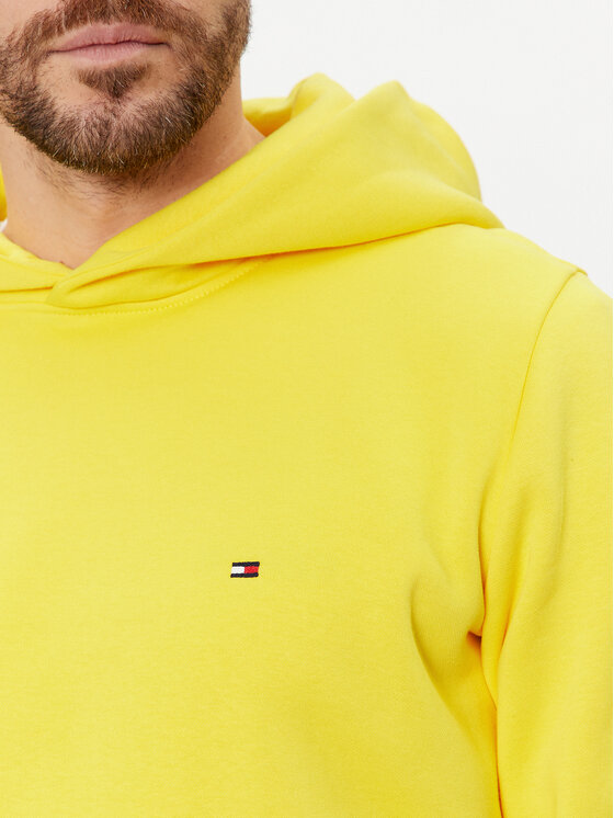 Tommy Hilfiger Tommy Hilfiger Felpa Flag Logo MW0MW34266 Giallo Regular Fit