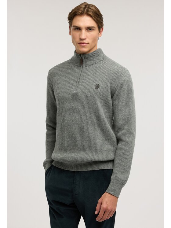 Trussardi Trussardi Kardigan M2448000304N0M3 Szary Regular Fit