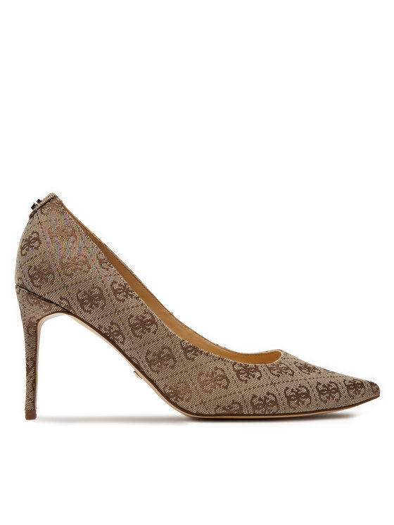 Pantofi cu toc subțire Guess Rica15 FLTR16 FAL08 Bej