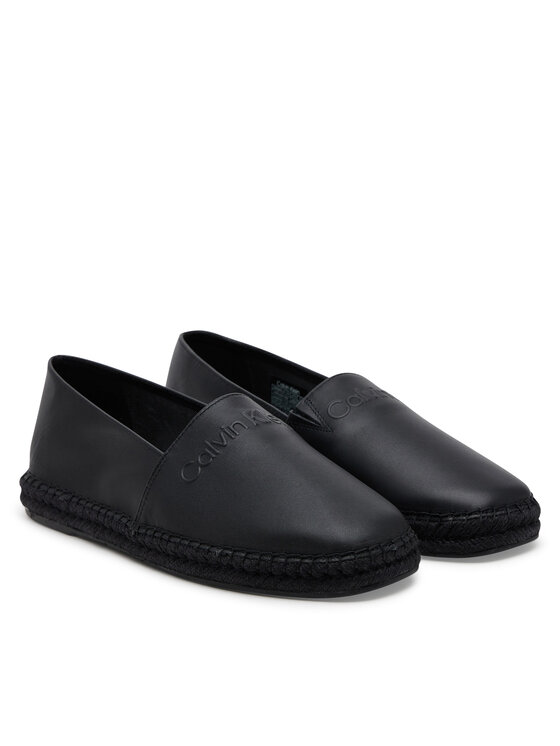 Calvin Klein Calvin Klein Espadrilky Espadrille Lth HM0HM01882 Čierna