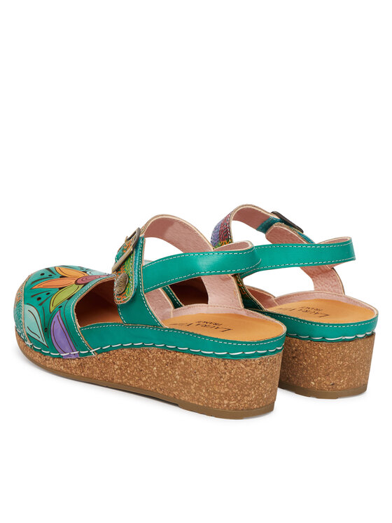 Laura Vita Laura Vita Босоніжки Facscineo 02 Зелений