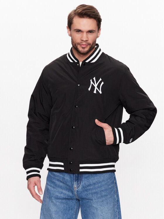 New Era Geacă bomber New York Yankees MLB Team Logo 60332171 Negru Regular Fit