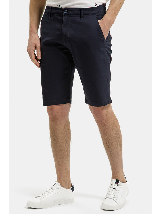 Cross Jeans Cross Jeans Szorty materiałowe A 565-278 Granatowy Chino Fit