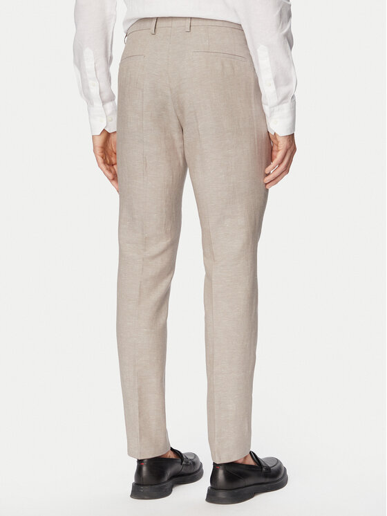 HUGO HUGO Obleka Arti/Hesten242V1X 50559671 Bež Extra Slim Fit