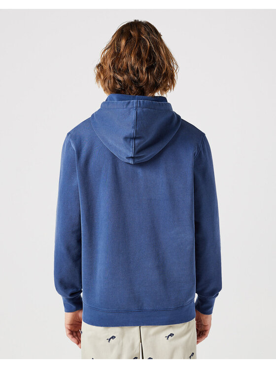 Wrangler Wrangler Bluza GRAPHIC HOODIE Niebieski Loose Fit