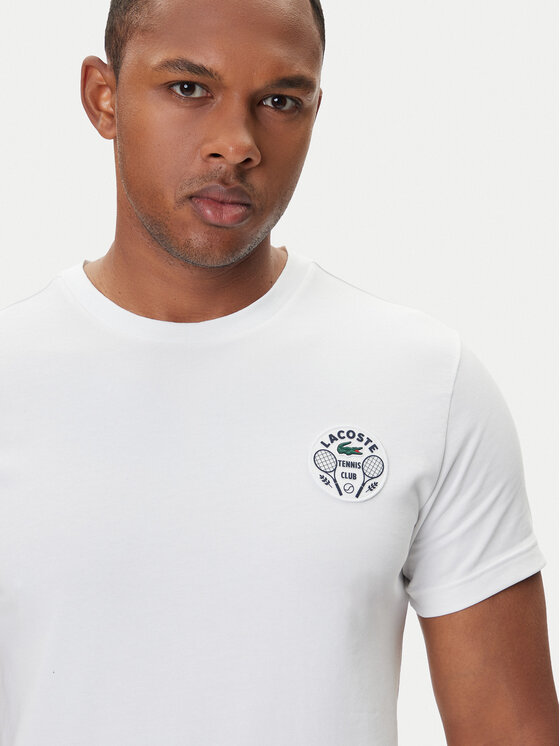 Lacoste Lacoste T-särk TH7712 Valge Regular Fit