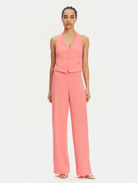 Patrizia Pepe Patrizia Pepe Auduma bikses 2P1602 A411 Koraļļu Regular Fit