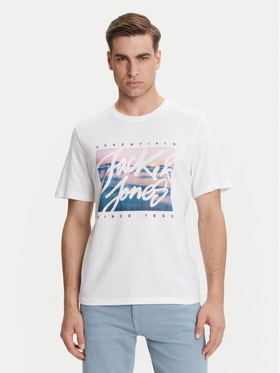 Jack&Jones Jack&Jones T-krekls Colton 12268438 Balts Standard Fit